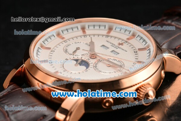 Vacheron Constantin Malte Asia Automatic Rose Gold Case with White Dial and Stick Markers - Click Image to Close